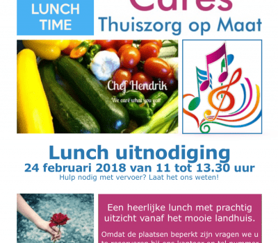 Gezellige lunch voor de clienten van Carin Cares