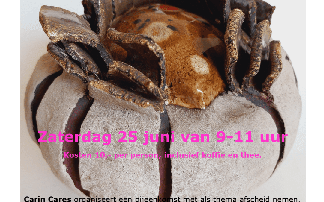 Bijeenkomst met onderwerp: Afscheid nemen, laten we praten…