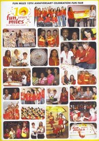 Fun Miles 10th anniversary celebration fun fair