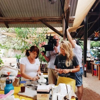 Martine Hauwert visits the workshop