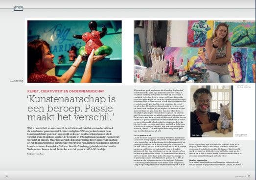 Serena in Coaching Magazine about Art