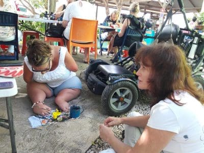 Wheelchair awareness with Chichi Curaçao