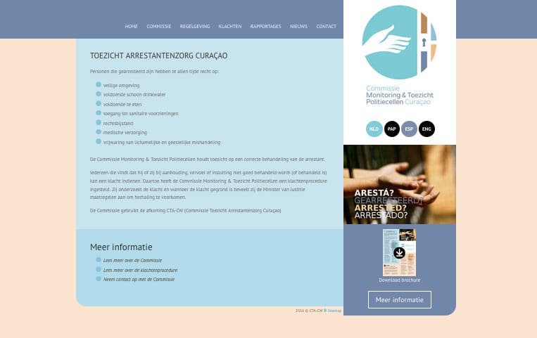 Commissie Monitoring & Toezicht Politiecellen Curaçao ta duna inisio ofisial na su tarea di vigilansia