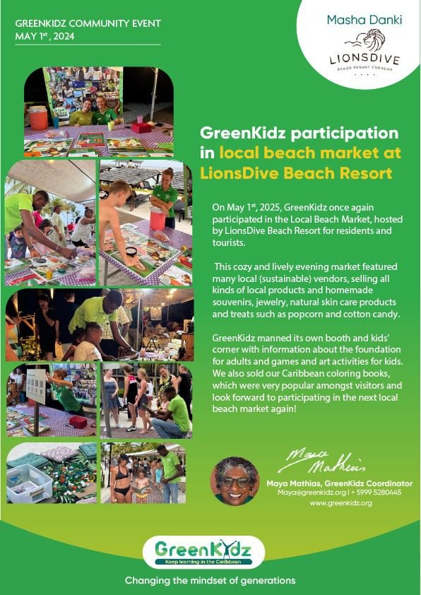 GreenKidz Collage Local Market LionsDive BeachResort
