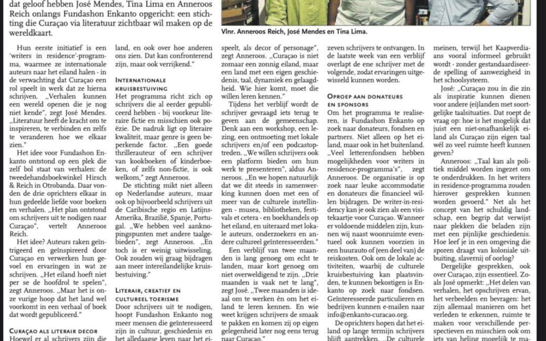 Antilliaans Dagblad: Schrijvers gezocht