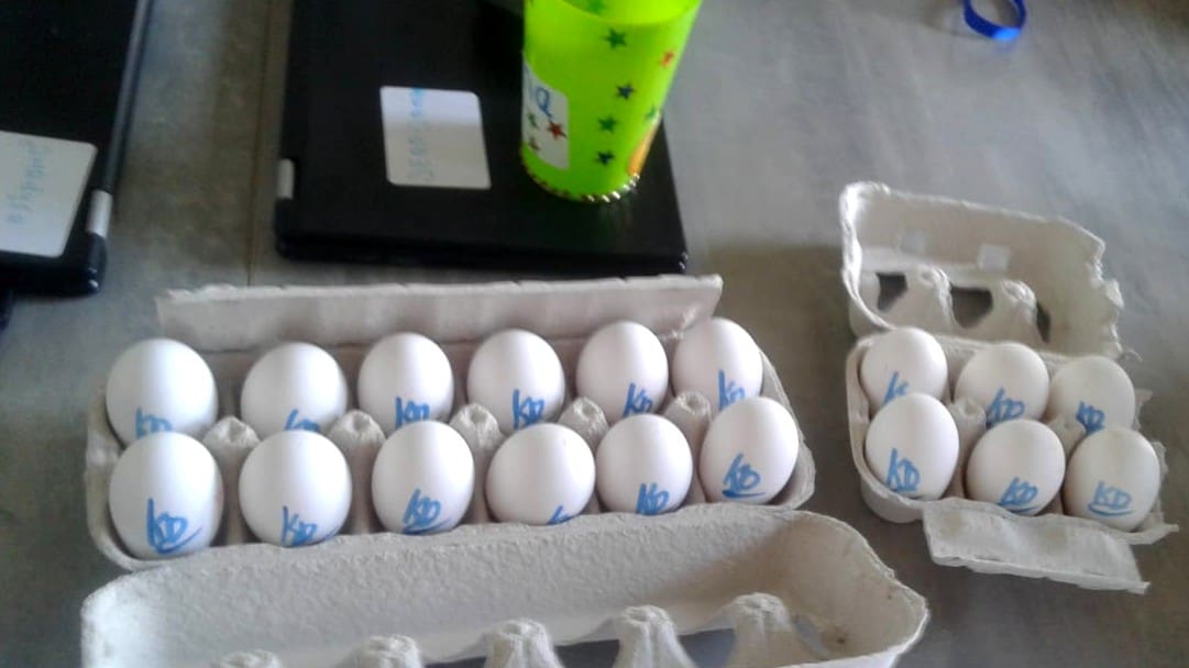 Tweede les: Design je eigen sticker, Typespel en het Ei