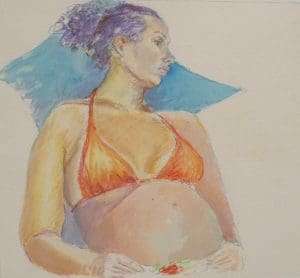 Het blauwe kussen / The blue pillow