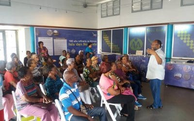 Trahadonan den enfermeria ku a bai ku penshon tambe a bishita Isla den Nos Bida.