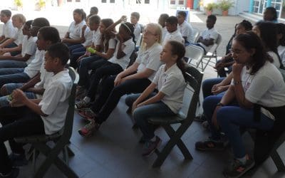 11 di mei 2017 Marnix Funderend Onderwijs (Klas 7c) e exsposishon di isla den nos bida na NAAM