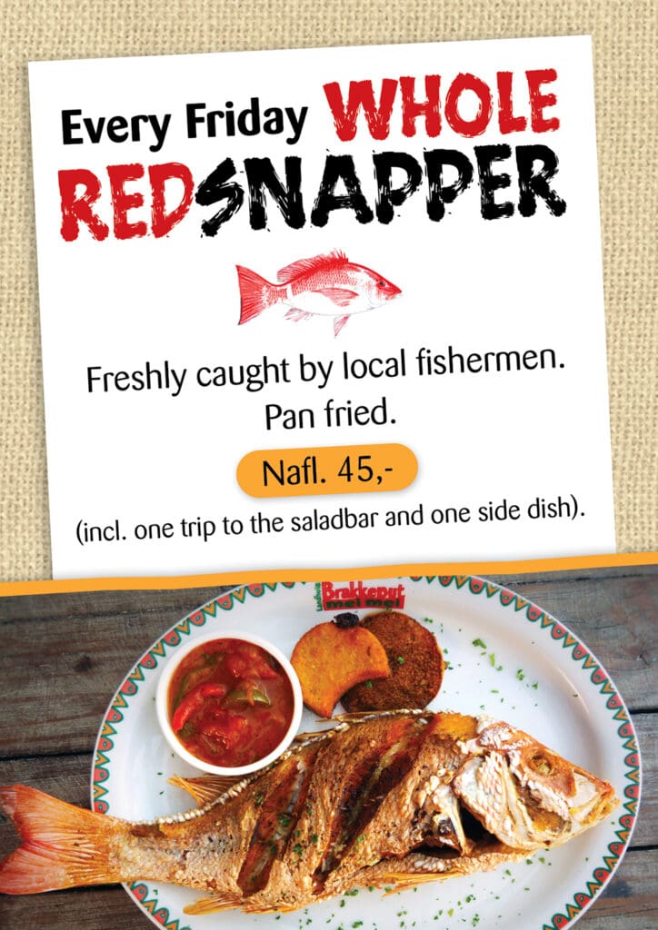 Tafelkaartje-Red Snapper-ENG